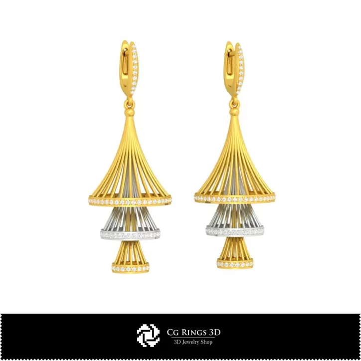 Boucles d'oreilles 3D CAO