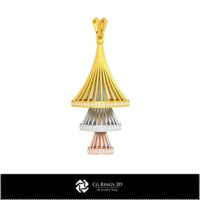 Anhänger 3D-Schmuck 3D-CAD Zuhause, Schmuck 3D-CAD, Anhänger 3D-CAD, 3D-Diamantanhänger