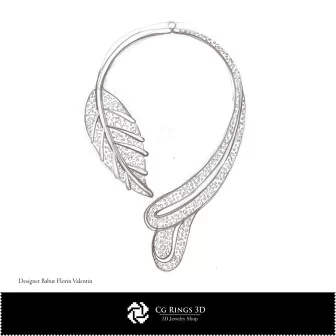 Necklace Sketch-Jewelry Design Concept Jewelry Sketches