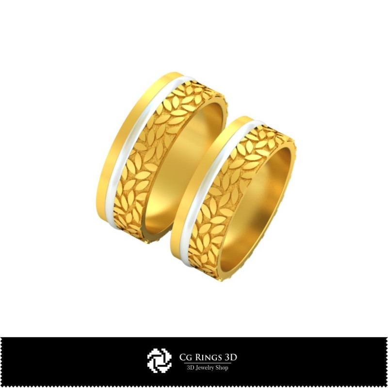 3D CAD Wedding Bands Home, Bijuterii 3D , Inele 3D CAD, Verighete 3D