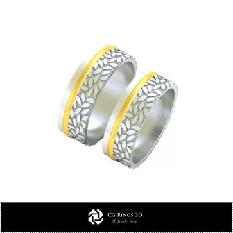 3D CAD Wedding Bands Home, Bijoux 3D CAO, Anneaux 3D CAO, Bandes de Mariage 3D