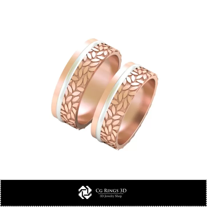 Anneaux de mariage - Bijoux 3D CAO