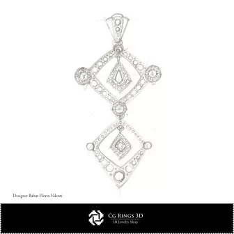 Pendente Schizzo - Design di Gioielli Schizzi di Gioielli