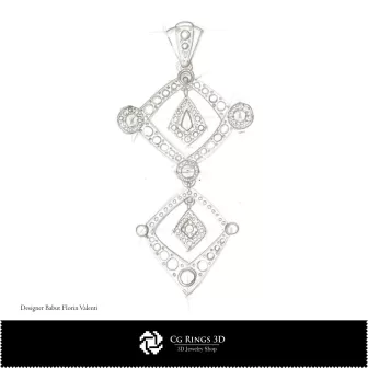 Boceto de colgante - Diseño de joyería - Bocetos de joyería