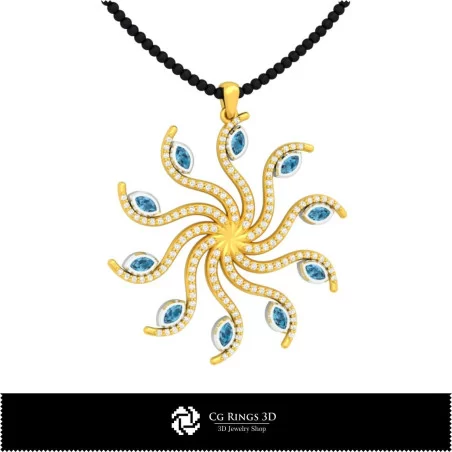 Jewelry-Pendant 3D CAD Jewelry 3D CAD, Pendants 3D CAD , 3D Diamond Pendants, 3D Floral Pendants