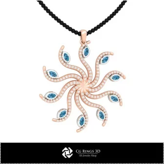 Jewelry-Pendant 3D CAD Jewelry 3D CAD, Pendants 3D CAD , 3D Diamond Pendants, 3D Floral Pendants