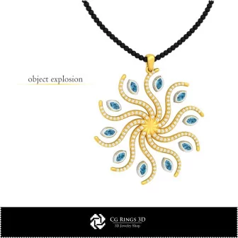 Jewelry-Pendant 3D CAD Jewelry 3D CAD, Pendants 3D CAD , 3D Diamond Pendants, 3D Floral Pendants