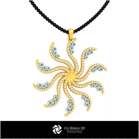 Jewelry-Pendant 3D CAD Jewelry 3D CAD, Pendants 3D CAD , 3D Diamond Pendants, 3D Floral Pendants