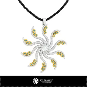 Jewelry-Pendant 3D CAD Jewelry 3D CAD, Pendants 3D CAD , 3D Diamond Pendants, 3D Floral Pendants