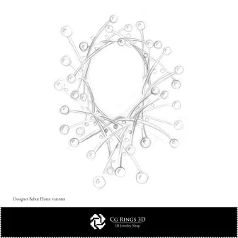 Meduza Necklace Sketch-Jewelry Design Concept Jewelry Sketches