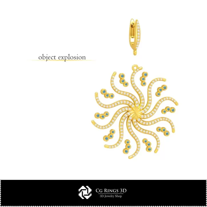 Boucles d'oreilles 3D CAO