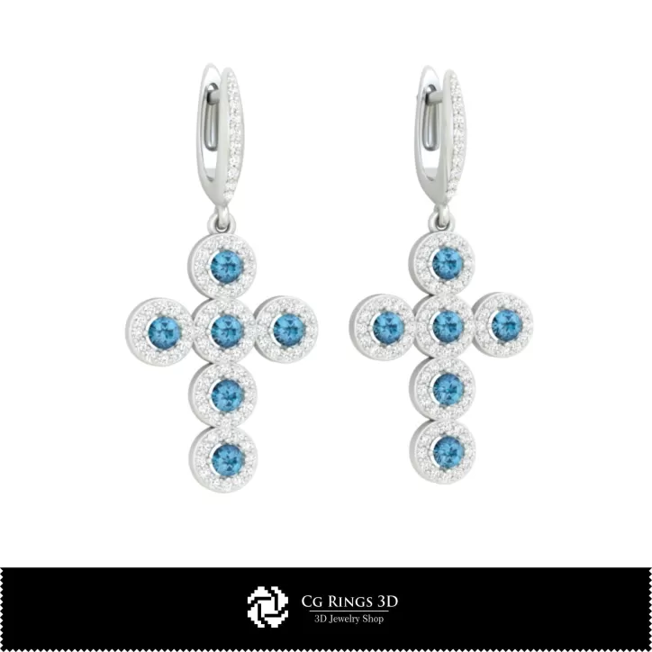 Boucles d'oreilles religieuses 3D CAO Boucles d'oreilles religieuses 3D CAO