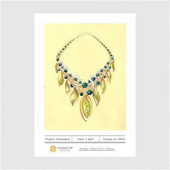 Boceto de collar - Concepto de diseño de joyería Bocetos de joyería