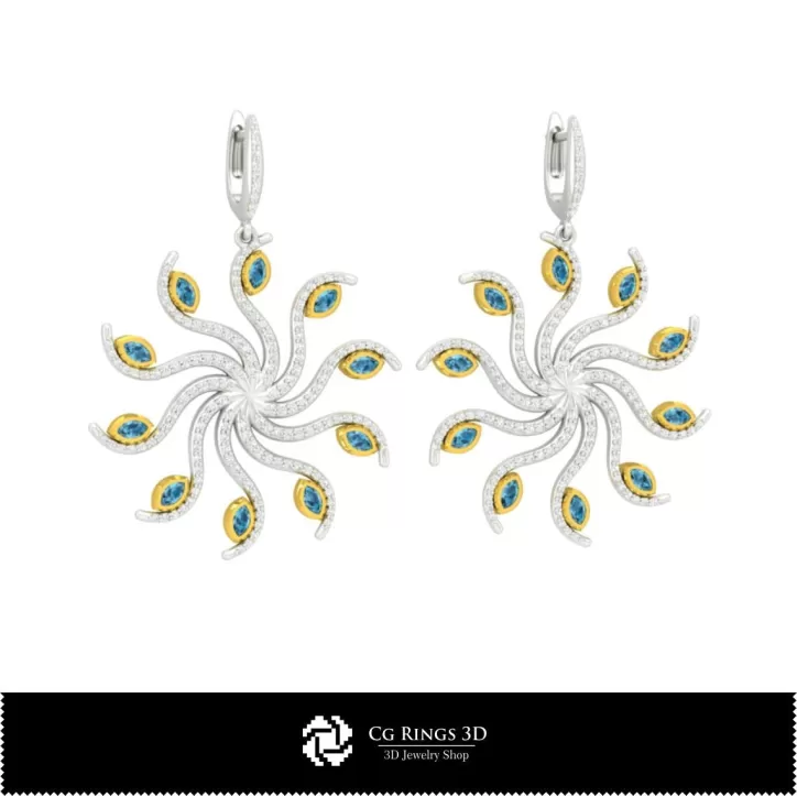 Boucles d'oreilles 3D CAO Boucles d'oreilles 3D CAO