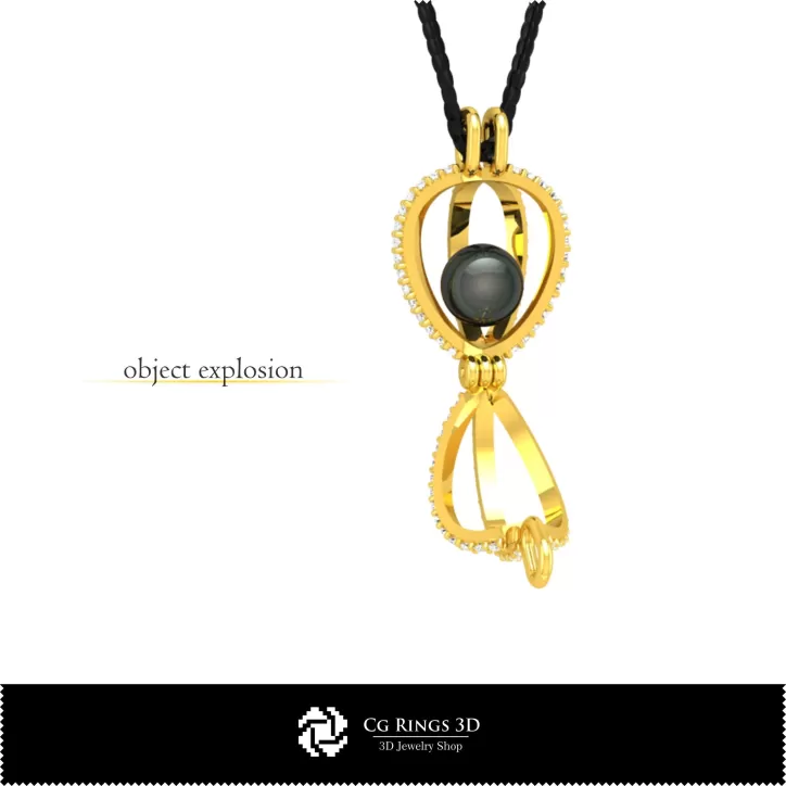 Pendentif 3D CAO avec perle
