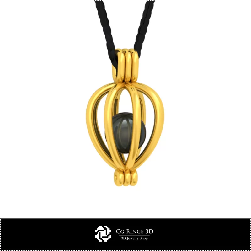 Pendant with Pearl - Free 3D Model