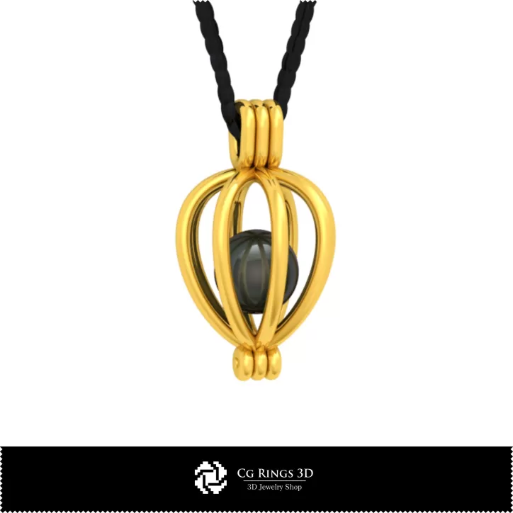 Pendente con Perla - Modello 3D gratuito