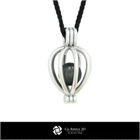 Pendentif avec Perle - Modèle 3D Gratuit