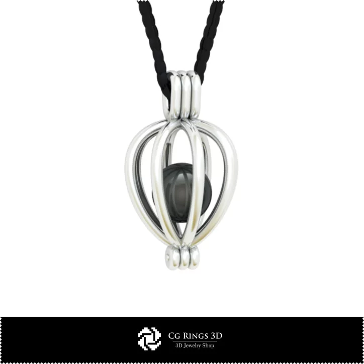 Pendant with Pearl - Free 3D Model