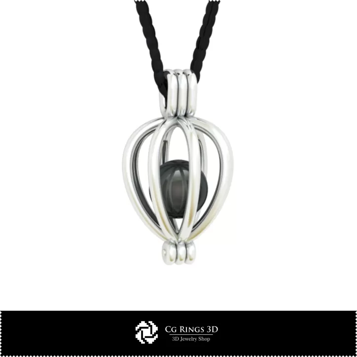 Pendente con Perla - Modello 3D gratuito