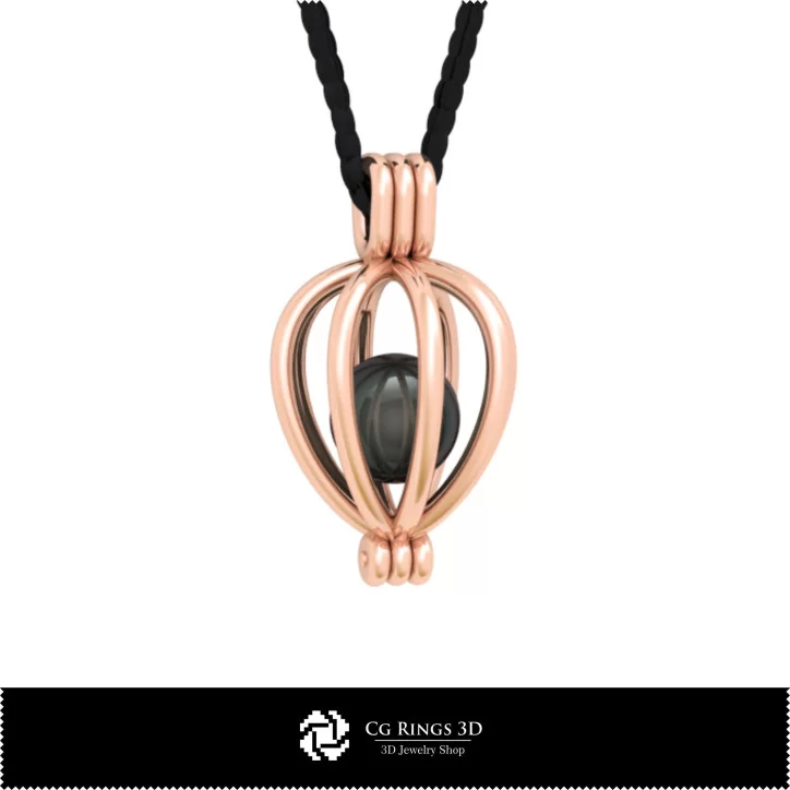 Pendant with Pearl - Free 3D Model