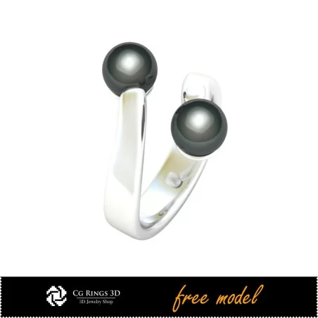 Ring with Pearls - Free 3D Model