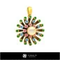 3D CAD Pendant with Pearl