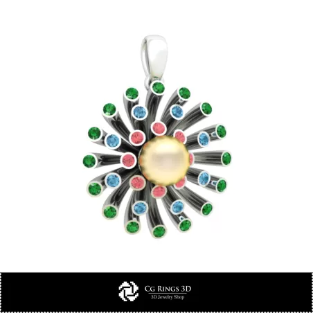 Pendentif 3D CAO avec perle