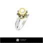 Anillo de perla - Joyería CAD 3D