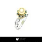 Bague à perle - Bijoux CAO 3D