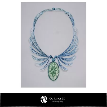 Boceto de Collar-Concepto de Diseño de Joyería-Bocetos de Joyería