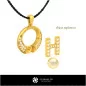 Ciondolo con Perla in CAD 3D con Lettera H