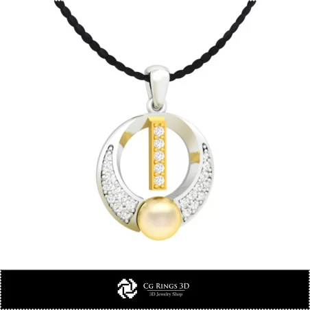 Pendentif perle 3D CAO avec lettre I Home, Bijoux 3D CAO, Pendentifs 3D CAO, Pendentifs lettre 3D, Pendentifs perle 3D