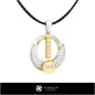 Colgante de Perla 3D CAD con Letra I