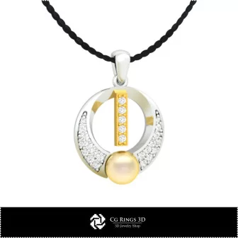 Pendentif perle 3D CAO avec lettre I Home, Bijoux 3D CAO, Pendentifs 3D CAO, Pendentifs lettre 3D, Pendentifs perle 3D