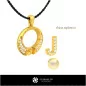 Pendentif perle 3D CAO avec lettre J