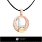 Colgante con perla 3D CAD con letra L Colgante con perla 3D CAD con letra L
