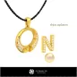 Colgante de Perla 3D CAD con Letra N Colgante de Perla 3D CAD con Letra N
