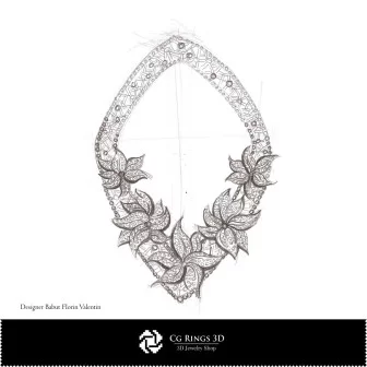 Necklace Sketch-Jewelry Design Concept Jewelry Sketches