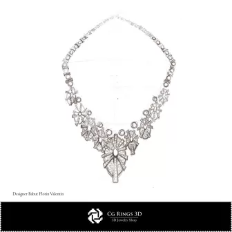 Schizzo di collana - Concetto di design di gioielli Schizzi di gioielli