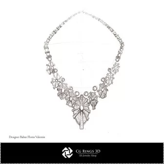 Schizzo di collana - Concetto di design di gioielli Schizzi di gioielli