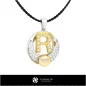 Pendentif perle 3D CAO avec la lettre R