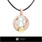 3D CAD Pearl Pendant with Letter R