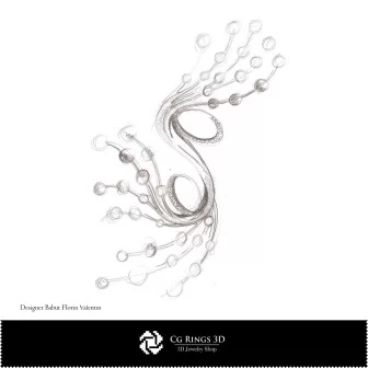 Broschen-Skizze – Schmuckdesign Schmuckskizzen