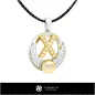 Pendentif perle 3D CAO avec lettre X Pendentif perle 3D CAO avec lettre X