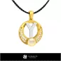 Colgante de Perla 3D CAD con Letra Y Colgante de Perla 3D CAD con Letra Y