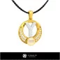 Pendentif perle 3D CAO avec lettre Y