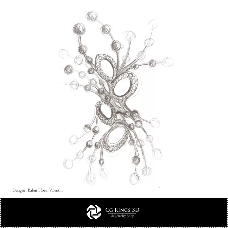 Boceto de broche - Diseño de joyas