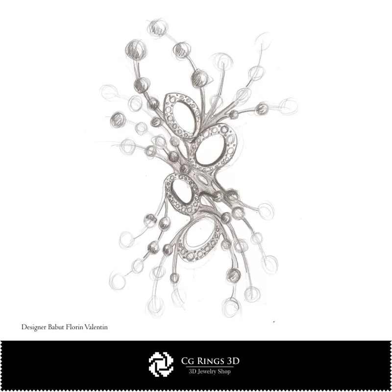 Boceto de broche - Diseño de joyas