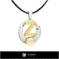 Colgante con Perla en CAD 3D con Letra Z